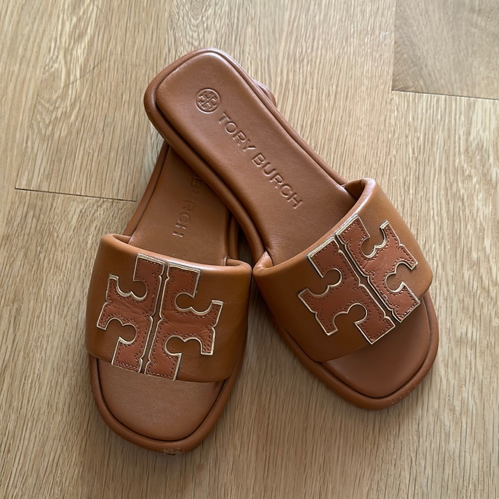 Tory Burch Double T Sport Slide Sandal Gem